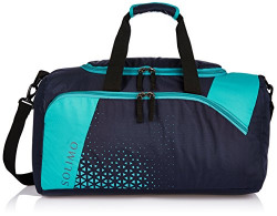 Amazon Brand - Solimo Explorer Duffle Bag (36 litres, Midnight Blue & Turquoise Blue)