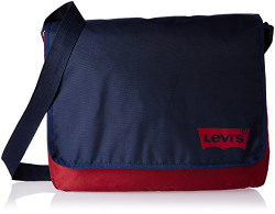 Levi's Fabric 26 cms Red and Blue Messenger Bag (77170-0674)