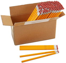AmazonBasics Wood-cased #2 HB Pencils -  Box of 96