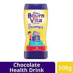 Cadbury Bournvita Little Champs Pro-Health Chocolate Health Drink, 500 gm Jar