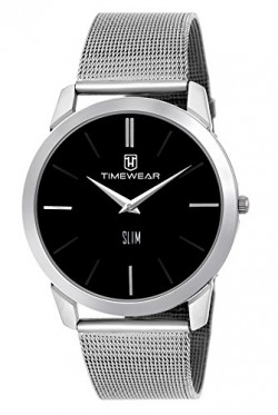TIMEWEAR Slim Series Analog Black Dial Men's Watch