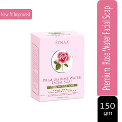 Synaa Rose Water Soap (Premium) - Skin Hydration Soap 150g