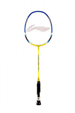Li-Ning XP 60-II Badminton Racquet (Strung), S2 Grip Size, (Yellow/Blue)