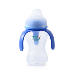 Buddsbuddy BB7058 3 Handle Baby Soft Spout Bottle, 270ml (Blue)