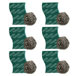 Scotch-Brite Steel Ball (Pack of 6) and Scrub Pad (Pack of 6) 