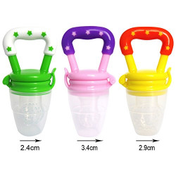Mummamia Silicon Boilable Fruit Feeder with Teether, Small, Random Color