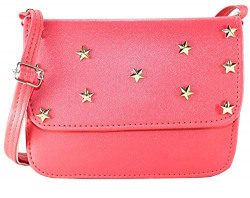 Fargo Focus PU Leather Women's And Girl's Sling Bag (FGO-123) (Red)