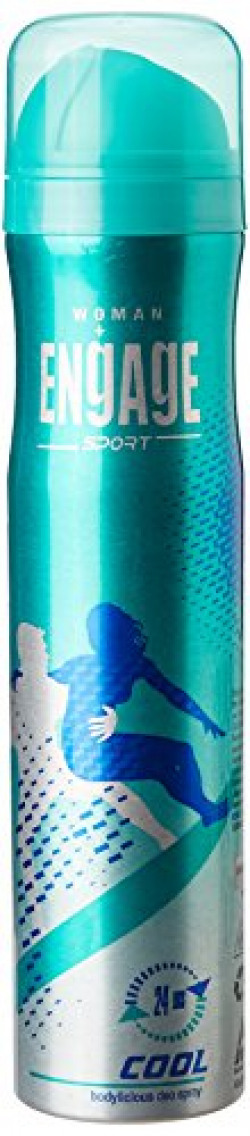 Engage Sport Cool for Her Deo Spray, 150ml / 165ml (Weight May Vary)