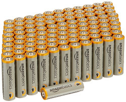AmazonBasics AA Performance Alkaline Non-Rechargeable Batteries (100-Pack)