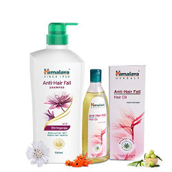 Himalaya Herbals Anti Hair Fall Hair Oil, 200ml and Himalaya Anti Hair Fall Shampoo, 700ml