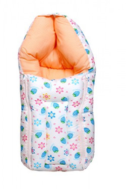 Baby Fly 3 in 1 Baby Cotton Bed Cum Sleeping Bag,60x45x15 cm, 0-8 Months (Multicolour)