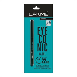 Lakme Eyeconic Kajal Pencil(Deep Black, 0.35 g)