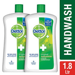 Dettol Original Liquid Soap Jar - 900 ml (Pack of 2)