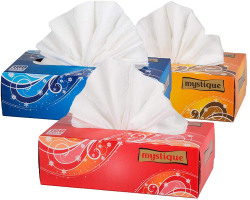Mystique Soft 2 Ply Face Tissue - 100 Pulls (Pack of 3) 