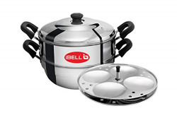 iBELL IDLY Cooker (2 Plate) Stainless Steel Idly Cooker with 2 Idly Plates (8 Idlyes)