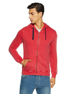 United Colors of Benetton Men's Cotton Sweatshirt (17A3S44J8031I901L_Red_L)