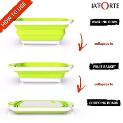 La Forte Cutting Chopping Board/Washing Bowl (Multipurpose)