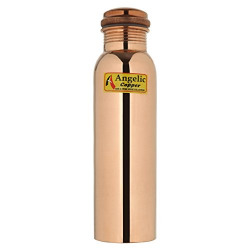 Angelic Copper Bottle with Lacquer Coating, 1 Liter, Copper