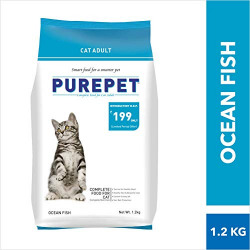 Purepet Adult Cat Food, Ocean Fish, 1.2 kg
