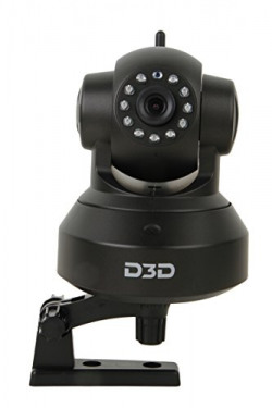 D3D Wireless HD IP Wifi CCTV Indoor Security Camera (Support upto 128 GB Micro SD card) (Black Color) Model:D8801