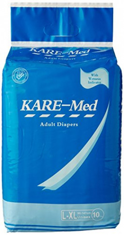 Kare Med Adult Diapers - 10 Count (Large, Pack of 3)