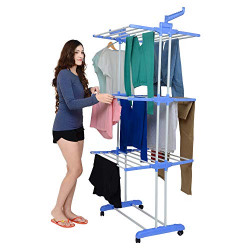 Magna Homewares Advance Series Grandis Plus 2 Poll, 3 Layer Cloth Drying Stand