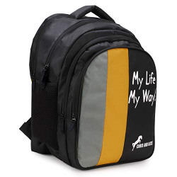 Chris & Kate Big 42 litres Comfortable Black-Yellow Casual Laptop Bag || College Bag || Backpack ||School Bag(CKB_211SE)