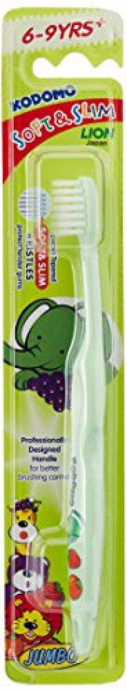 Kodomo Soft and Slim Toothbrush for 6-9 Years (Green)
