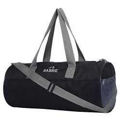Sassie Black 12 LTR Gym Bag & Duffel Bag (SSN-2017)