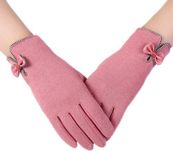 Magic Cozy & Warm Fingerless Winter Gloves for Women - Button Gloves (Red)