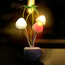 Moradiya fresh Mushroom Automatic Sensor Lamp Light Changing Best Night Avatar LED Bulbs (Multicolour)