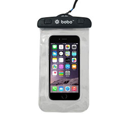BOBO Universal Waterproof Pouch Cellphone Dry Bag Case for iPhone Xs Max XR XS X 8 7 6S 6 Plus, Samsung Galaxy S9 S8 + Note 8 6 5 4, Pixel 3 2 XL, Mi, Moto up to 6.5 inch – Clear White (Pack of 1)