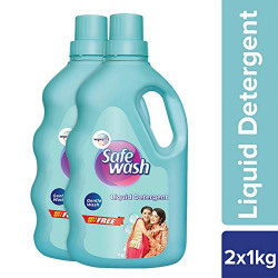 Safewash Liquid Detergent 1Kg + 1Kg