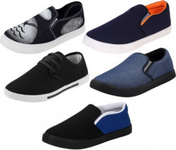 Axter Multicolor Combo-(5)-486-691-761-768-349 Slip On Sneakers For Men(Multicolor)