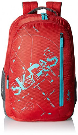 Skybags Pixel 30 Ltrs Red Casual Backpack (PIXPLS03RED)
