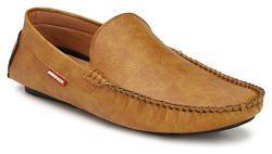 Andrew Scott Men's Tan Synthetic Leather Loafers - (AF_103Tan_10)