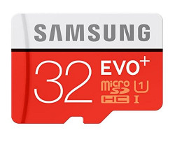 Samsung EVO Plus Class 10 32GB MicroSD 80 MB/S Memory Card with SD Adapter (MB-MC32D)