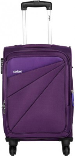 Safari Mimik Expandable  Cabin Luggage - 22 inch(Purple)