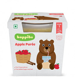 Happibo Apple Puree,Weaning food for 6 month +, pack of 2x110 gm