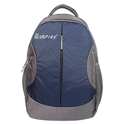Dussledorf Leonardo 22 Liters Blue and Grey Laptop Backpack (LEO-2318)