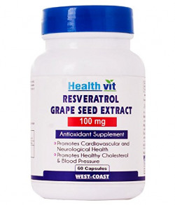Healthvit Resveratrol with Grape Seed Extract 100 mg - 60 Capsules
