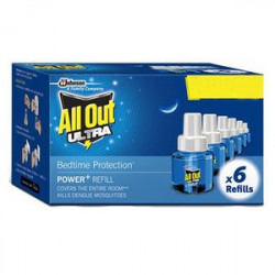 All Out Ultra Refill - Liquid Vaporizer, 45 ml Pack of 6