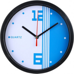 20 cm Wall Clock  (Black, With Glass)