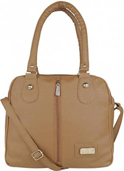 Typify Casual 3-Compartment Shoulder Bag With Sling Belt Women & Girl's Handbag (Brown)
