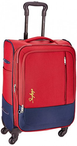 Skybags Romeo Polyester 58 cms Red Softsided Suitcase (STROMW58RED)