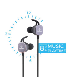 GeekCases BeXitar BT707 Magnetic Wireless Bluetooth In-Ear Headphones with Mic(Black) 