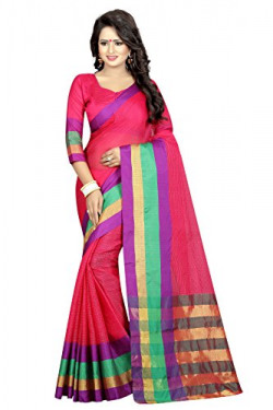 PerfectBlue Women's with Blouse Piece Silk Sarees starts from Rs.199