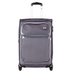VIP Squad 65Cm Unisex Medium Soft Luggage Suitcase-STSQUWH65CGY(Grey)