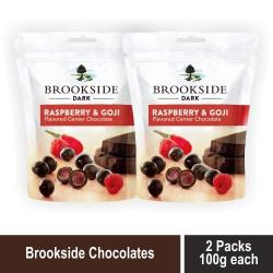 Brookside Dark Chocolate Raspberry & Goji 100g - Pack of 2