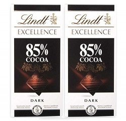 Lindt Excellence 85% Cocoa Chocolate, 2 X 100 g